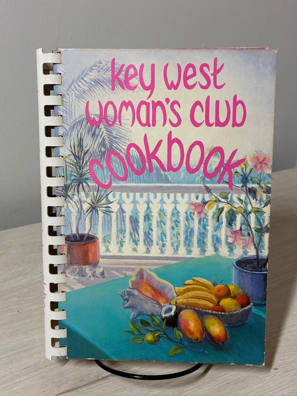 Key West Woman's Club Cookbook Florida 1988 Vintage Spiral Binding Recipes